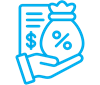 Icon depicting a personal loan for educators with a low rate