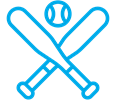 Icon depicting discounted baseball tickets for educators