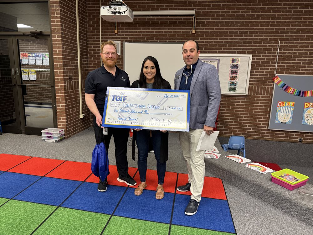 Christianna Doeden TGIF Check Presentation
